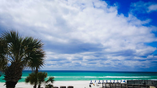 Scenic view of sea against sky