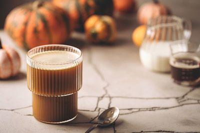 Close-up of drink on table