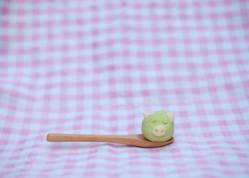 Close-up of apple on table