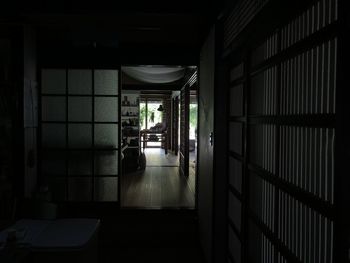 Empty corridor of building