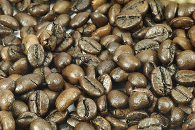 Full frame shot of coffee beans