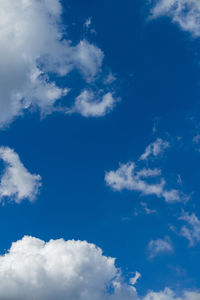 Low angle view of clouds in sky