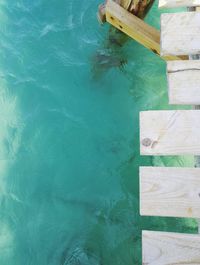 High angle view of swimming pool