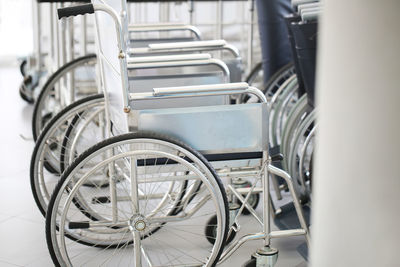 Close-up of bicycle wheel