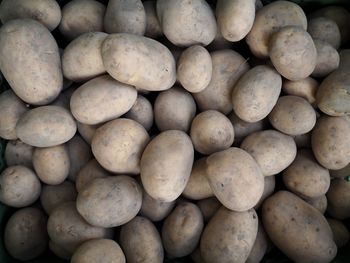 Full frame shot of potatoes for sale