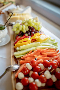 Close-up of food in plate on table