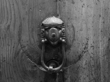 Close-up of door handle