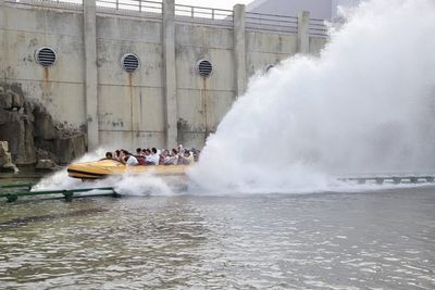 People enjoying in water