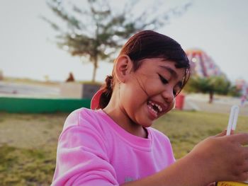 Portrait of a smiling girl