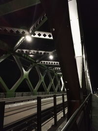 View of illuminated lights at night