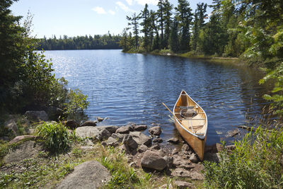 Boat in lake