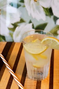 Close-up of drink on table