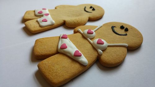 Close-up of chocolate cookies