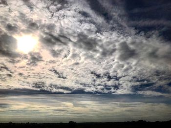 Scenic view of cloudscape during sunset