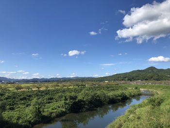 Scenic view of landscape against sky