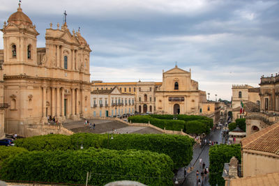 Buildings in city