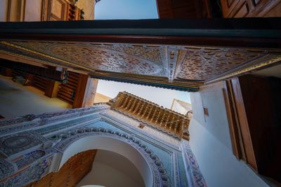 Low angle view of historical building