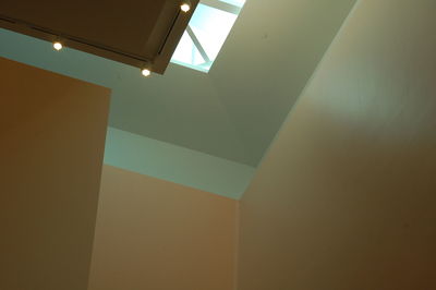 Low angle view of illuminated ceiling