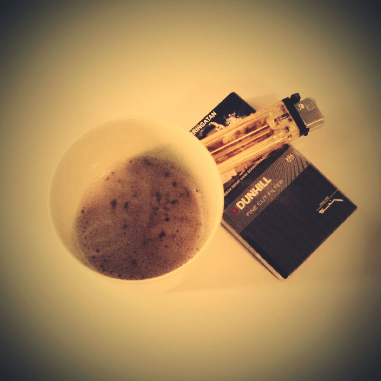 indoors, still life, table, close-up, coffee cup, drink, no people, auto post production filter, food and drink, copy space, high angle view, refreshment, architecture, technology, low angle view, built structure, single object, selective focus, transfer print, studio shot