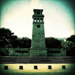 Low angle view of building against sky