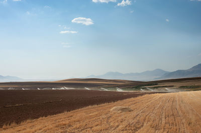 Scenic view of landscape against sky