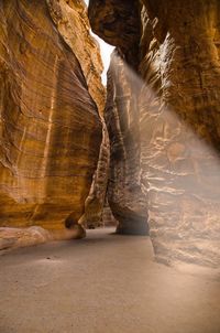 Woman standing on rock