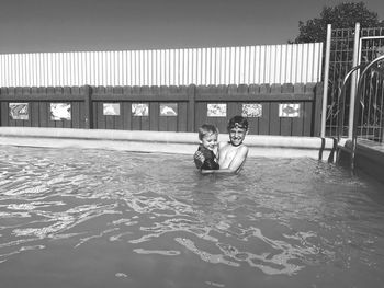 People in swimming pool