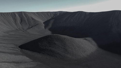 Scenic view of desert against sky