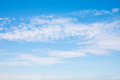 Low angle view of clouds in sky
