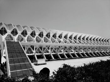 Low angle view of modern building against sky