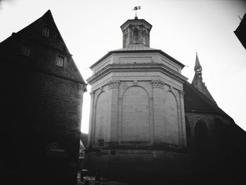 Low angle view of church against sky