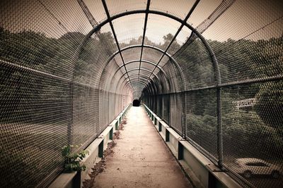 Street lights in tunnel