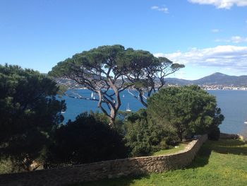 Scenic view of calm sea against sky