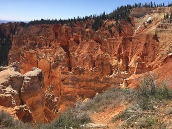 View of rock formations