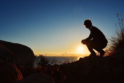 Sunset over sea