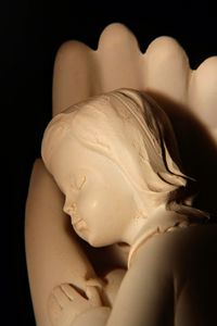 Close-up of human sculpture