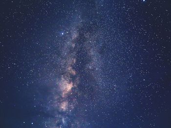 Low angle view of stars in sky