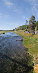 Scenic view of river against sky