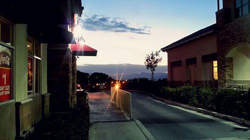 City street at night