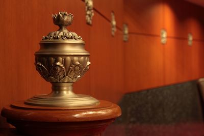 Close-up of object on table