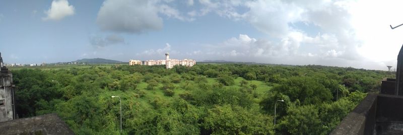 Panoramic view of landscape against sky