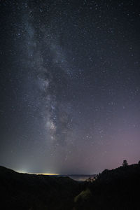 Scenic view of star field at night