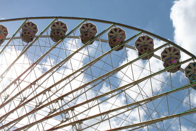 Low angle view of built structure against blue sky