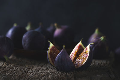 Close-up of fruits on table