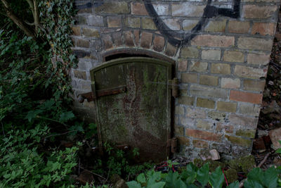 Entrance of abandoned building