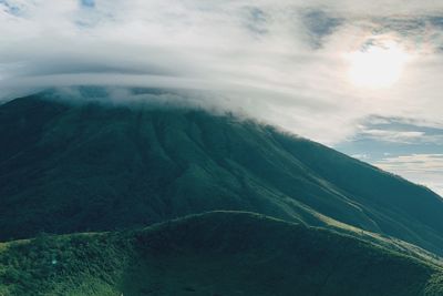 Aerial view of landscape against sky