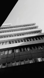 Low angle view of building against clear sky