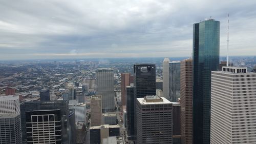 View of skyscrapers in city