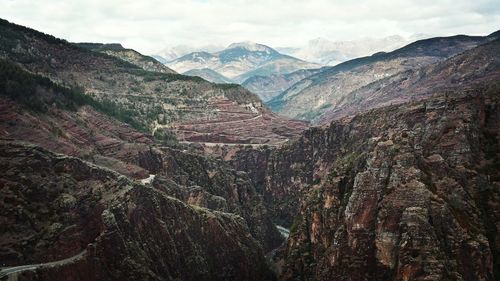 Scenic view of mountains