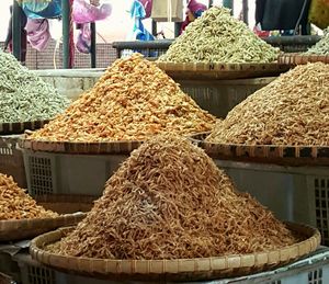 Heap of food for sale in market